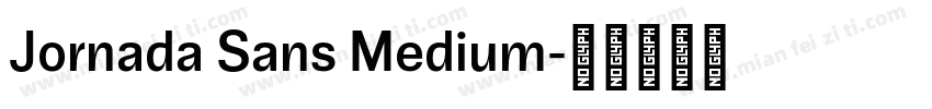 Jornada Sans Medium字体转换